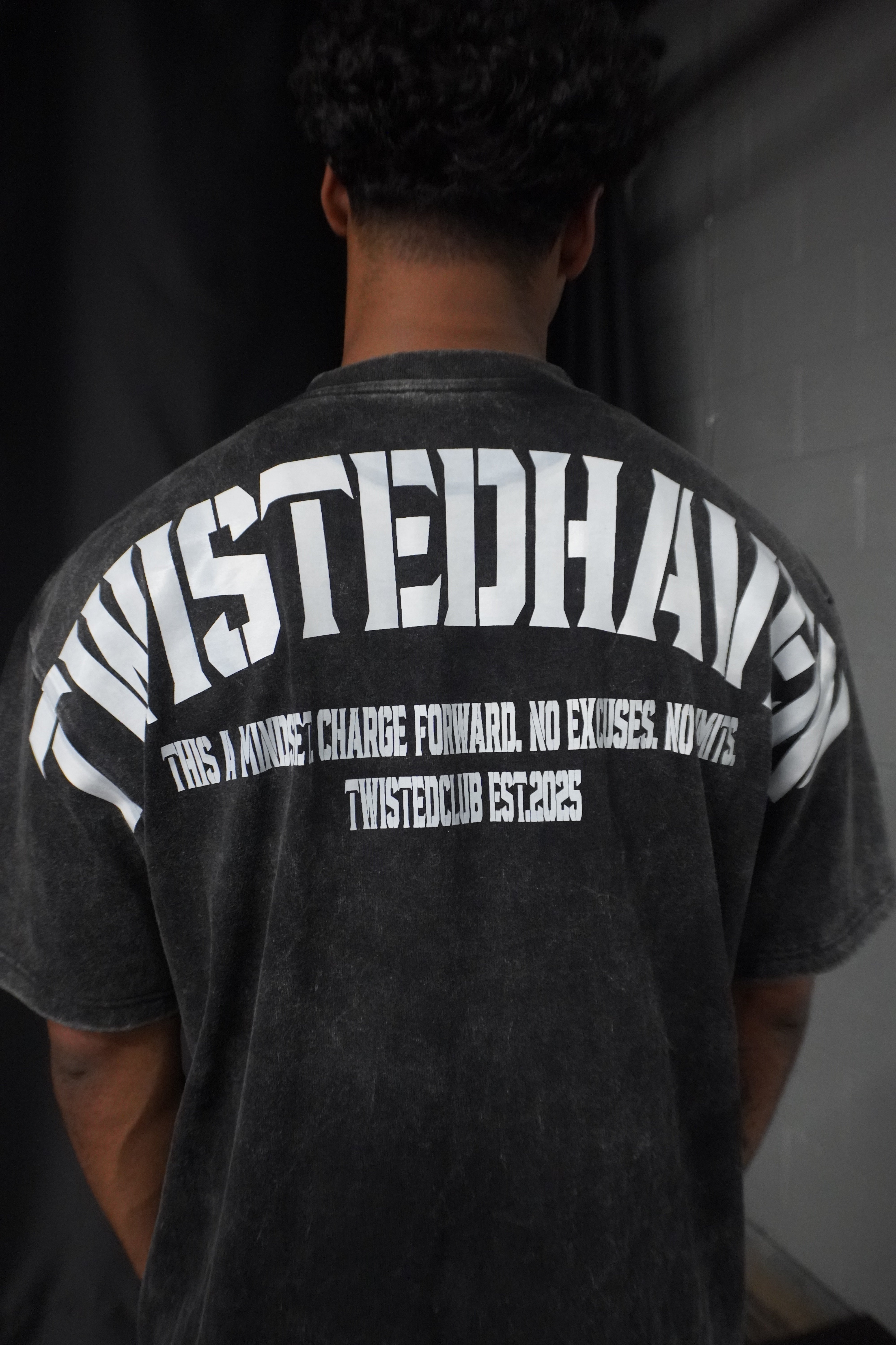 Twistedclub Oversized Tee (Acid washed)